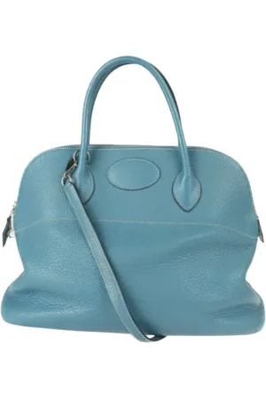 Hermès Dames, Pre-owned, Blauw, Maat: ONE Size Leer