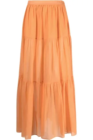 MANEBI Dames, Rokken, Oranje, Maat: XS Katoen