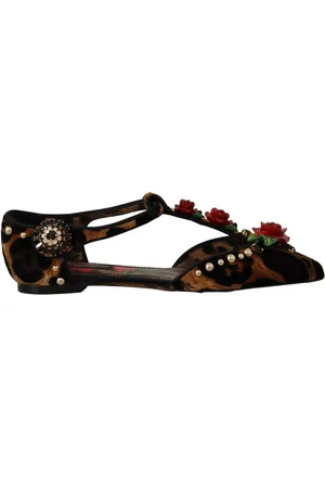 Dolce & Gabbana Dames, Schoenen, Veelkleurig, Maat: 35 EU Leer