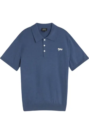 A.P.C. Heren, Tops, Blauw, Maat: L