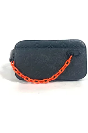 LOUIS VUITTON Dames, Pre-owned, Zwart, Maat: ONE Size Leer