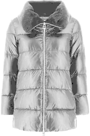 HERNO Dames, Jassen, Grijs, Maat: S Nylon