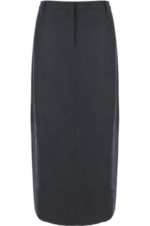 THEORY Dames, Rokken, Grijs, Maat: 2XS Wol