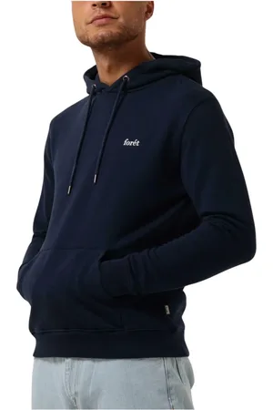 Foret Heren, Sweatshirts & Hoodies, Blauw, Maat: XL Katoen