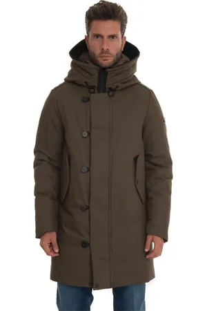Peuterey Heren, Mantels, Groen, Maat: 2XL Katoen
