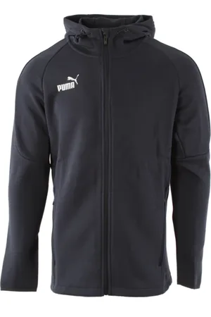 PUMA Heren, Sweatshirts & Hoodies, Blauw, Maat: 2XL Katoen
