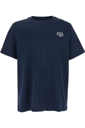 A.P.C. Heren, Tops, Blauw, Maat: XL Katoen