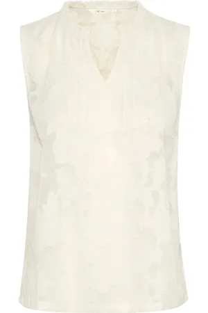 Cream Dames, Tops, Wit, Maat: XL
