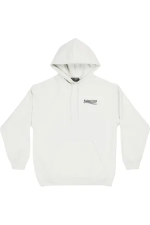 Balenciaga Heren, Sweatshirts & Hoodies, Wit, Maat: 2XS Katoen