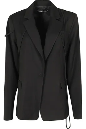 ANDREA ADAMO Dames, Jassen, Zwart, Maat: S Flanel