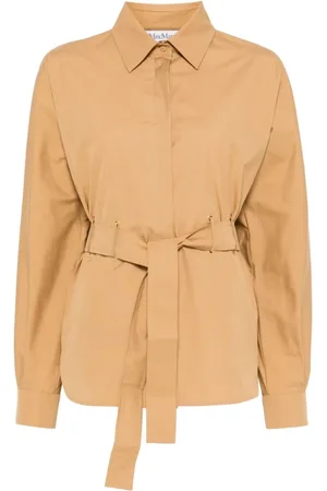Max Mara Dames, Blouses & Shirts, Bruin, Maat: S