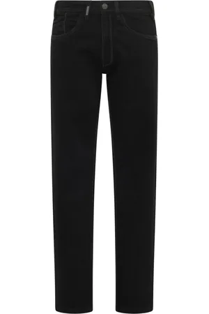 Carlo Colucci Heren, Jeans, Zwart, Maat: W36 L32 Katoen