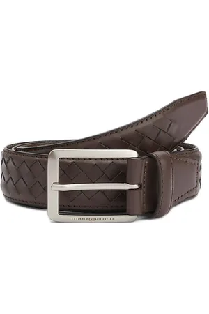 Tommy Hilfiger Heren, Accessoires, Bruin, Maat: 90 CM Leer