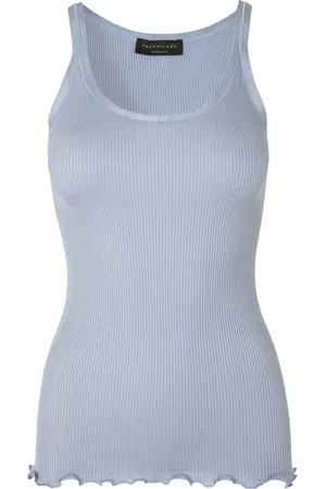 Rosemunde Dames, Tops, Blauw, Maat: XL Katoen