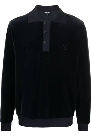Giorgio Armani Heren, Tops, Blauw, Maat: 4XL Katoen