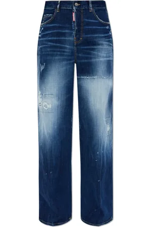 Dsquared2 Dames, Jeans, Blauw, Maat: XS Katoen