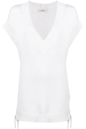 CHARLOTT Dames, Truien, Wit, Maat: 2XS Wol