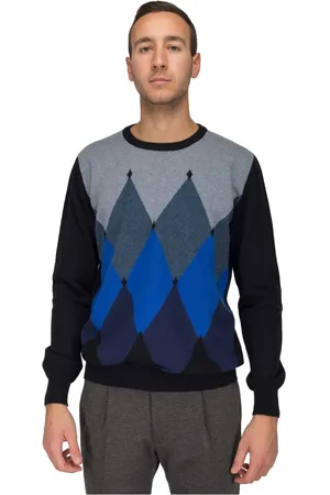 BALLANTYNE Heren, Truien, Blauw, Maat: XL Wol