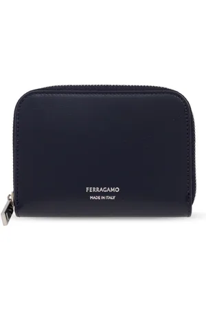 Salvatore Ferragamo Heren, Accessoires, Blauw, Maat: ONE Size Leer
