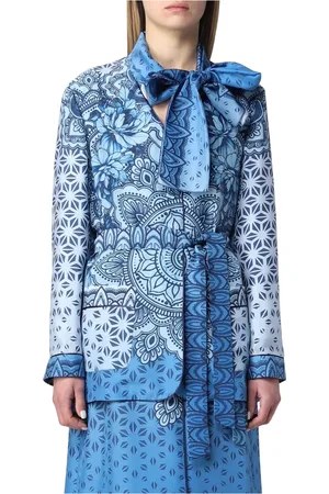 Alberta Ferretti Dames, Blouses & Shirts, Blauw, Maat: S