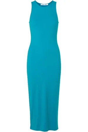 Samsøe Samsøe Dames, Jurken, Blauw, Maat: S Jersey