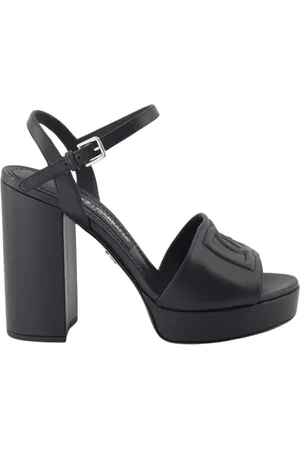 Dolce & Gabbana Dames, Schoenen, Zwart, Maat: 41 EU Leer