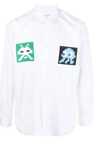 Comme des Garçons Heren, Overhemden, Wit, Maat: S Katoen