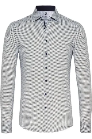 DESOTO Heren, Overhemden, Blauw, Maat: 2XL Katoen