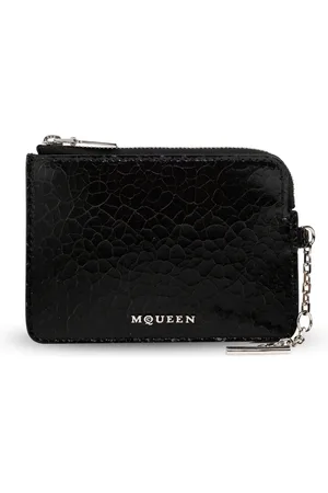 Alexander McQueen Heren, Accessoires, Zwart, Maat: ONE Size Leer