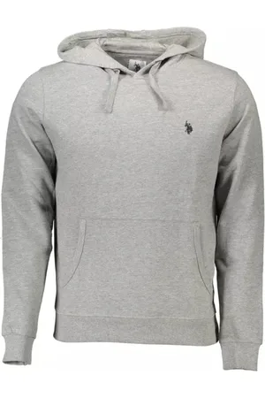 U.S. Polo Assn. Heren, Sweatshirts & Hoodies, Grijs, Maat: XL Katoen