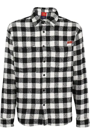 Dickies Heren, Overhemden, Zwart, Maat: M Katoen