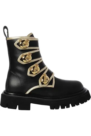 Moschino Dames, Schoenen, Zwart, Maat: 37 EU Leer
