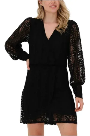 Refined Department Dames, Jurken, Zwart, Maat: XS