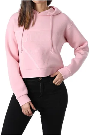 Guess Dames, Sweatshirts & Hoodies, Roze, Maat: XL Viscose