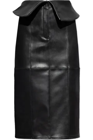 Alexander McQueen Dames, Rokken, Zwart, Maat: XS Leer