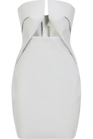 Rick Owens Dames, Jurken, Grijs, Maat: S Katoen