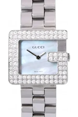 Gucci Dames, Pre-owned, Grijs, Maat: ONE Size Tweed
