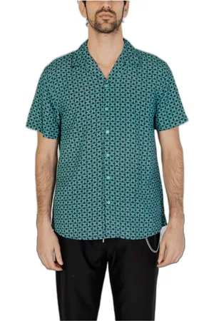 GIANNI LUPO Heren, Overhemden, Blauw, Maat: 2XL Viscose