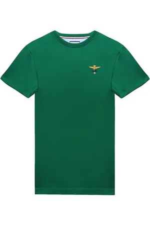 Aeronautica Militare Heren, Tops, Groen, Maat: L Katoen