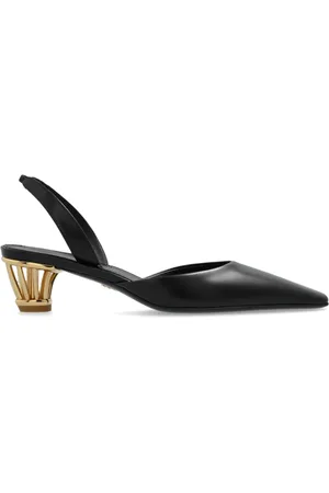 Salvatore Ferragamo Dames, Schoenen, Zwart, Maat: 37 1/2 EU Leer