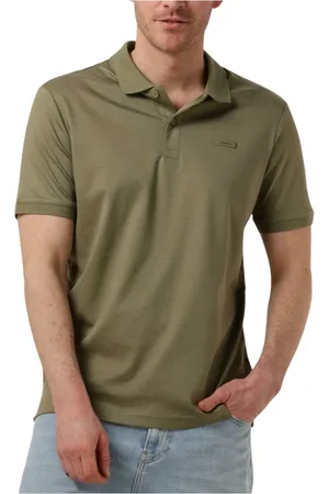 Calvin Klein Heren, Tops, Groen, Maat: S Katoen