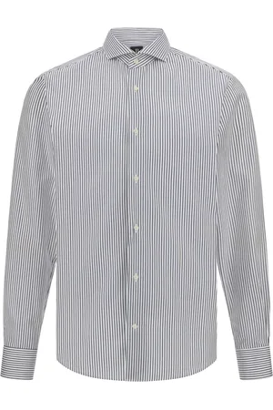 Boggi Milano Heren, Overhemden, Blauw, Maat: XL Katoen