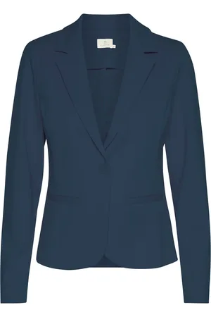 Kaffe Dames, Jassen, Blauw, Maat: XS Viscose