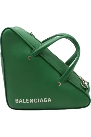 Balenciaga Dames, Pre-owned, Groen, Maat: ONE Size Leer