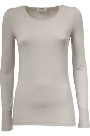 LE TRICOT PERUGIA Dames, Tops, Grijs, Maat: S Viscose