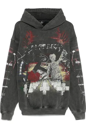 Represent Heren, Sweatshirts & Hoodies, Grijs, Maat: L Katoen