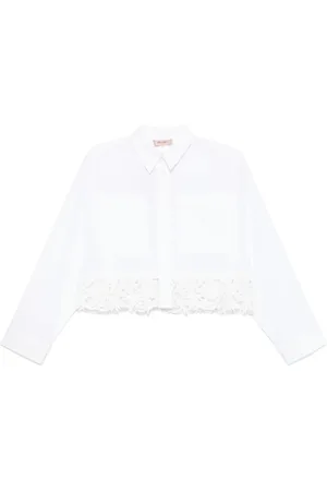 Twin-Set Dames, Blouses & Shirts, Wit, Maat: 2XS