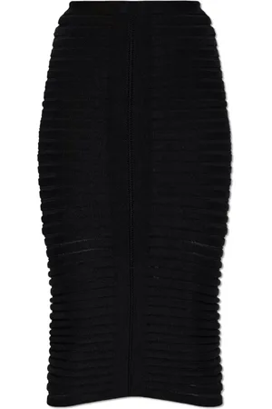 Alaïa Dames, Rokken, Zwart, Maat: 2XS Katoen