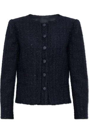 Emporio Armani Dames, Jassen, Blauw, Maat: M Tweed