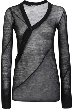 ANN DEMEULEMEESTER Dames, Truien, Zwart, Maat: M Wol